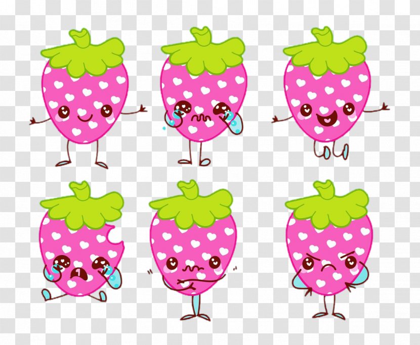Fruit Auglis Clip Art - Food - Pink Strawberry Transparent PNG