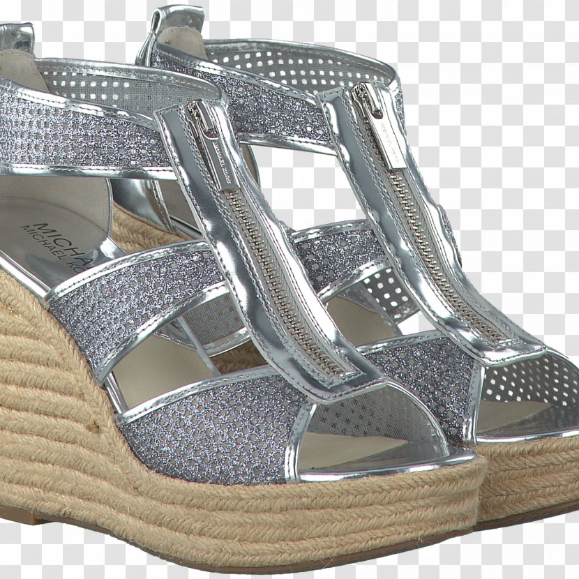 Michael Kors Damita Platform Wedge Sandals Womens Espadrille Zilveren Sandalen DAMITA WEDGE - Silver - Sandal Transparent PNG