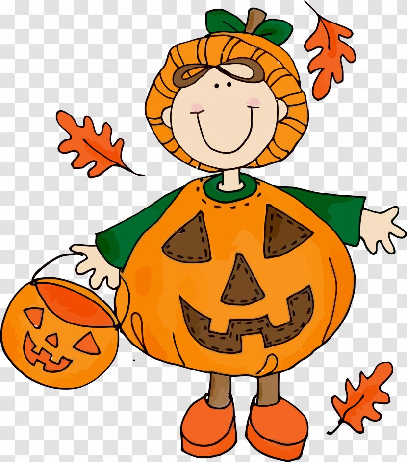 Kid Thanksgving Pumpin - Autumn - Pleased Pumpkin Transparent PNG