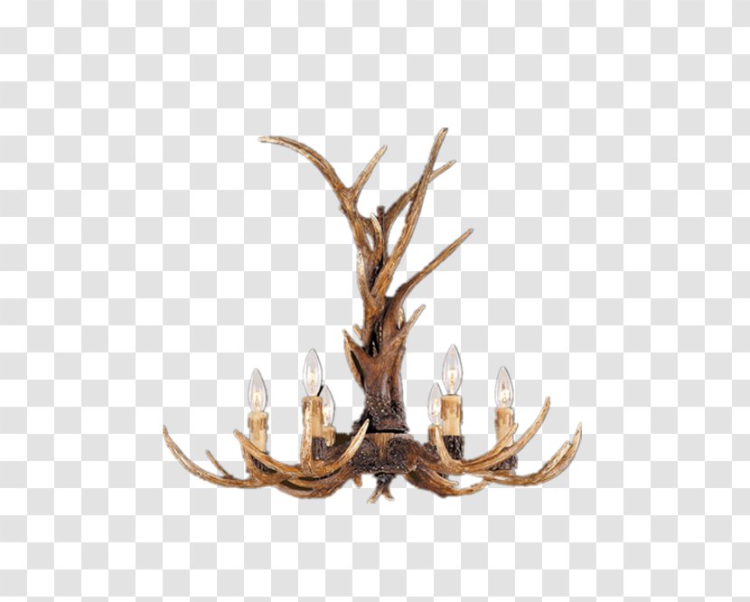 Lighting Chandelier Light Fixture Savoy House - American Six European Candle Restaurant Antlers Transparent PNG