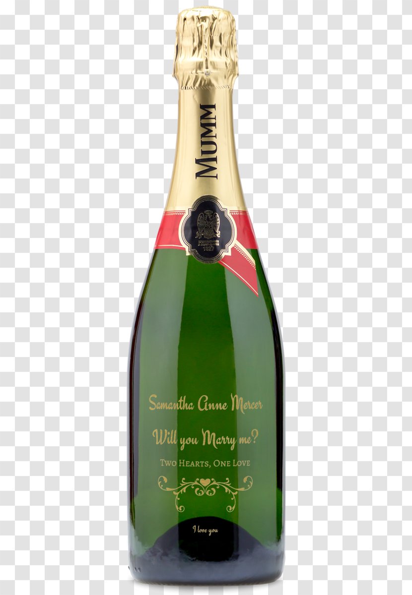 Champagne Wine Glass Bottle - Sparkling - Mini Templates Transparent PNG