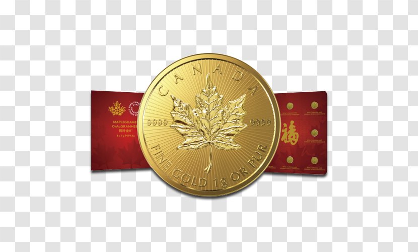 Canada Canadian Gold Maple Leaf Royal Mint Coin - Metal - Leafs Transparent PNG