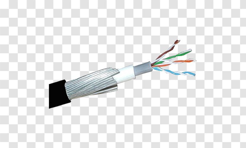 Electrical Cable Category 5 Twisted Pair Steel Wire Armoured Ethernet - Wires - Basic Cord Reels Transparent PNG