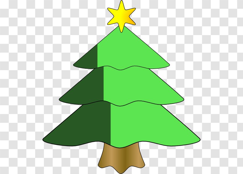 Clip Art - Green - Cartoon Christmas Tree Transparent PNG