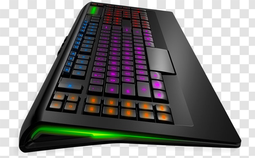 Computer Keyboard SteelSeries Apex 150 USB Membrane - Usb Hub - Black Gaming Keypad 350Keyboard Transparent PNG