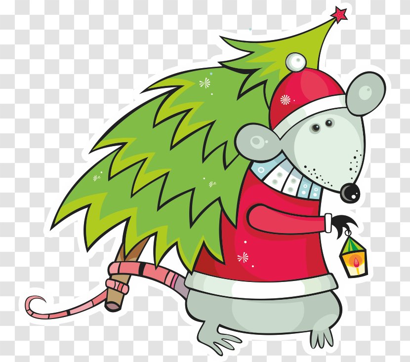 Christmas Tree Santa Claus Clip Art - Plant Transparent PNG