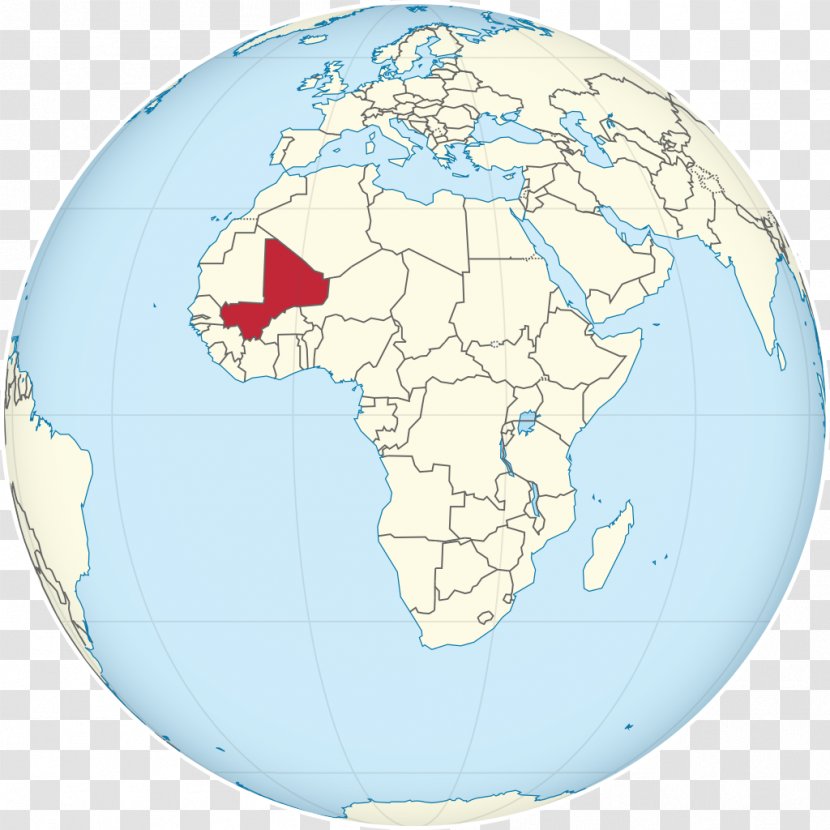 Globe World Map Mali - Country Transparent PNG