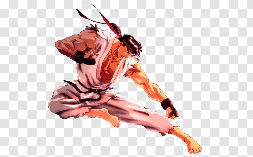 Ryu Ken Masters Street Fighter IV Alpha 2 - Watercolor - Universal Fighting System Transparent PNG