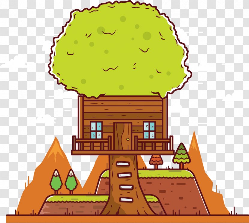 Tree Clip Art - Facade - Vector House Transparent PNG