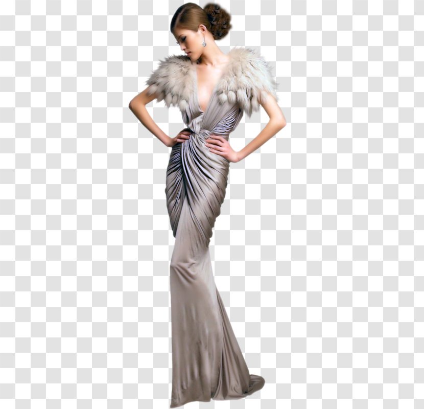 Evening Gown Cocktail Dress Woman - Satin Transparent PNG