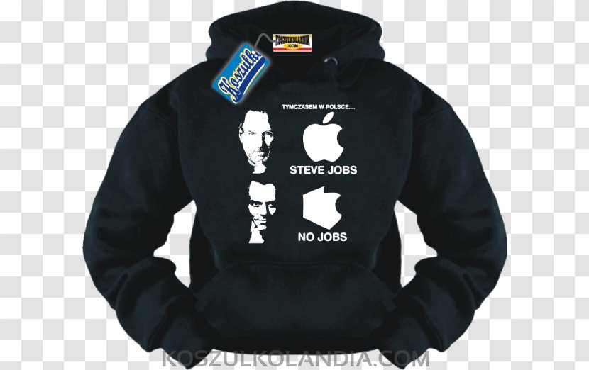 Koszulkolandia Hoodie Bluza Top - T Shirt - Steve Jobs Portrait Transparent PNG