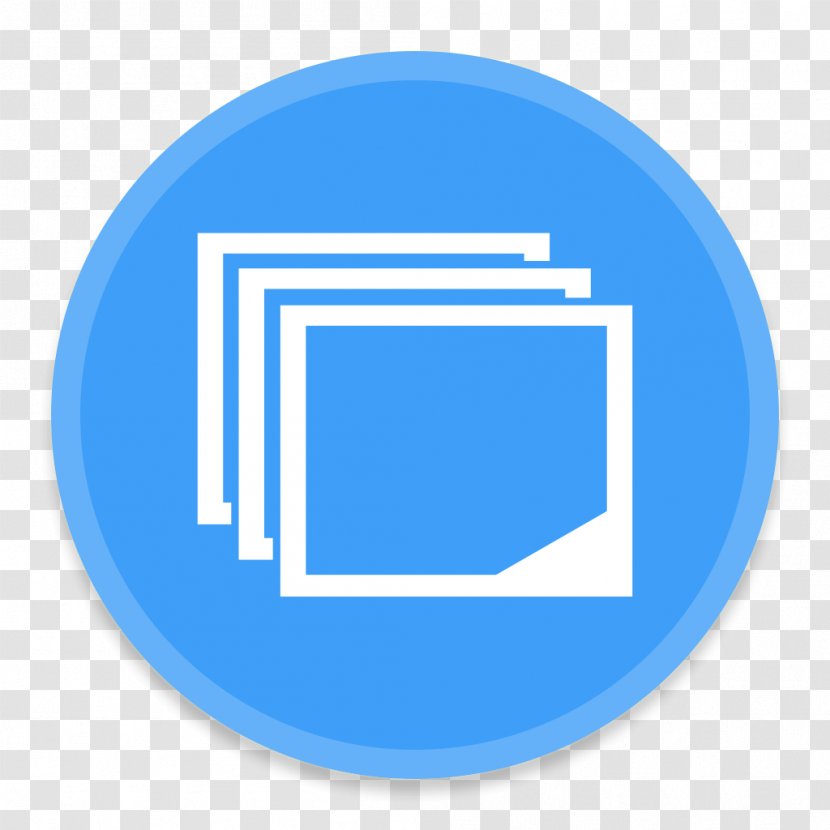Blue Computer Icon Area Text - Stickies 1 Transparent PNG