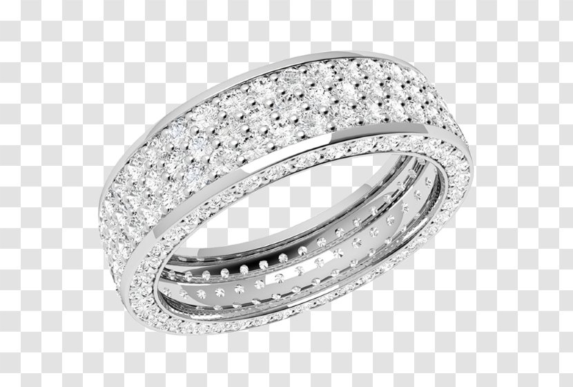 Wedding Ring Diamond Eternity Brilliant - Body Jewellery Transparent PNG