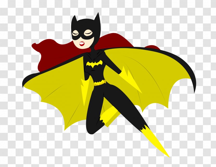 Batgirl Batman Superhero Clip Art - Cartoon - Bat Transparent PNG