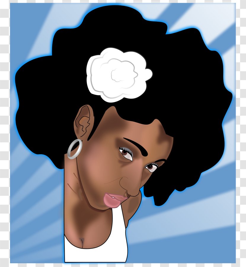 Black Woman Clip Art - Heart - Womans Power Cliparts Transparent PNG