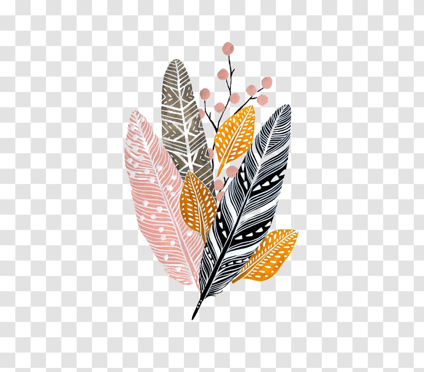 Paper Drawing Watercolor Painting Feather - Feathers Background Transparent PNG