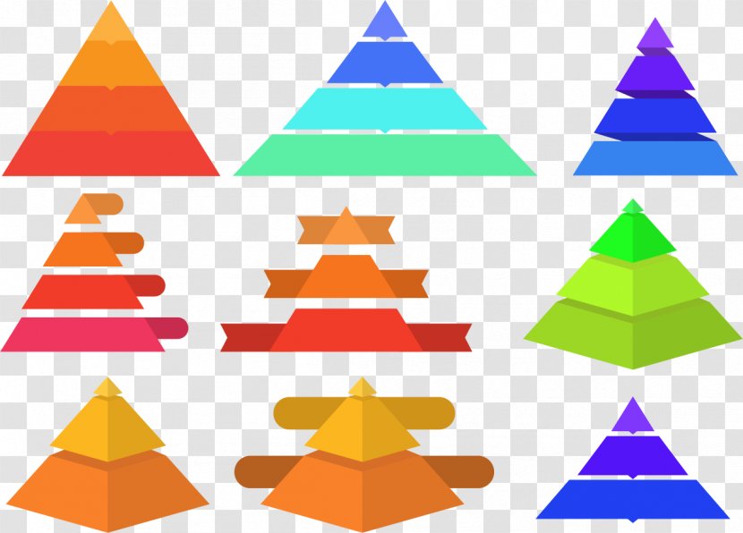Infographic Clip Art - Cone - Various Pyramid Chart Transparent PNG