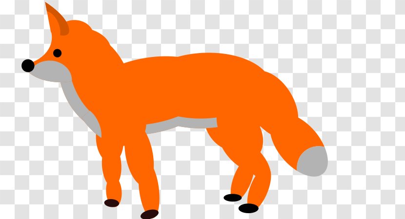 Red Fox Arctic Clip Art - Wildlife - Orange Transparent PNG