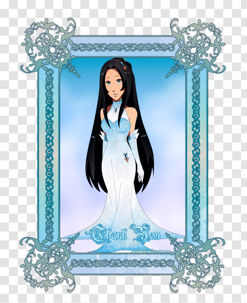 Black Hair Picture Frames Character - Thank You FOR WATCHING Transparent PNG
