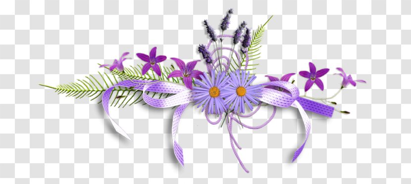 Render - Violet - Bow Flowers Transparent PNG