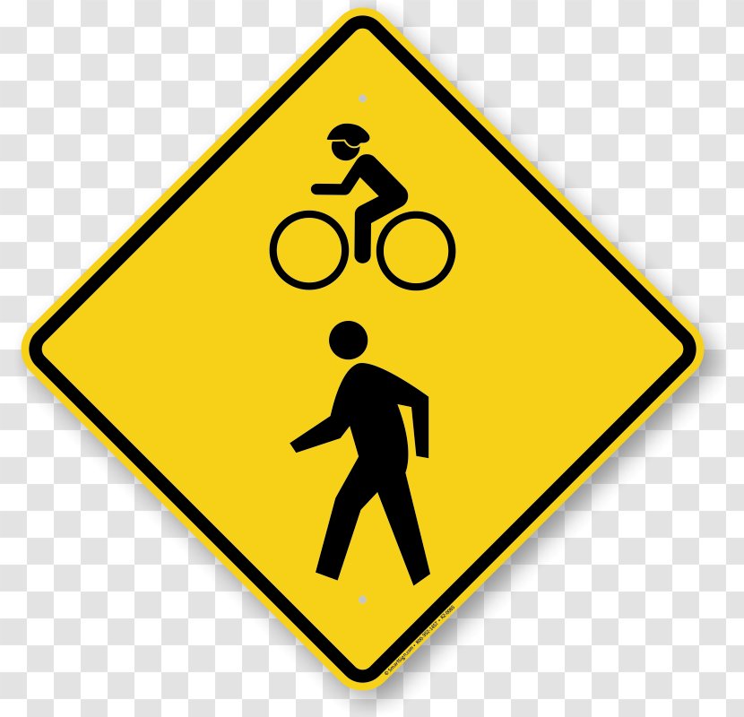 Pedestrian Crossing Traffic Sign Warning Road Transparent PNG