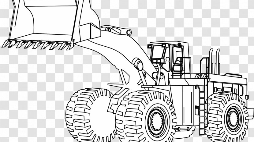 Caterpillar Inc. John Deere Coloring Book Heavy Machinery Architectural Engineering - Tractor - Truck Transparent PNG