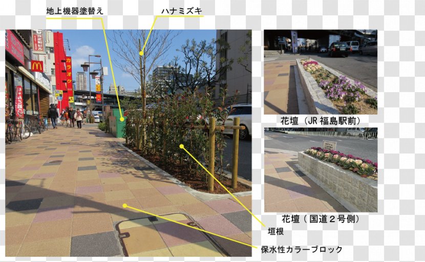 Transport Urban Design Asphalt Advertising - Osaka City Transparent PNG