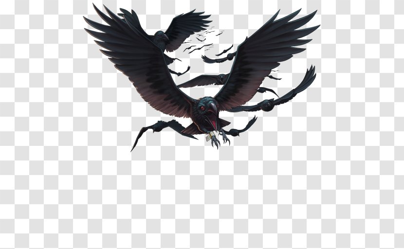 Black Survival Game Eagle Crows Aquarius Camus - Flower - Heart Transparent PNG