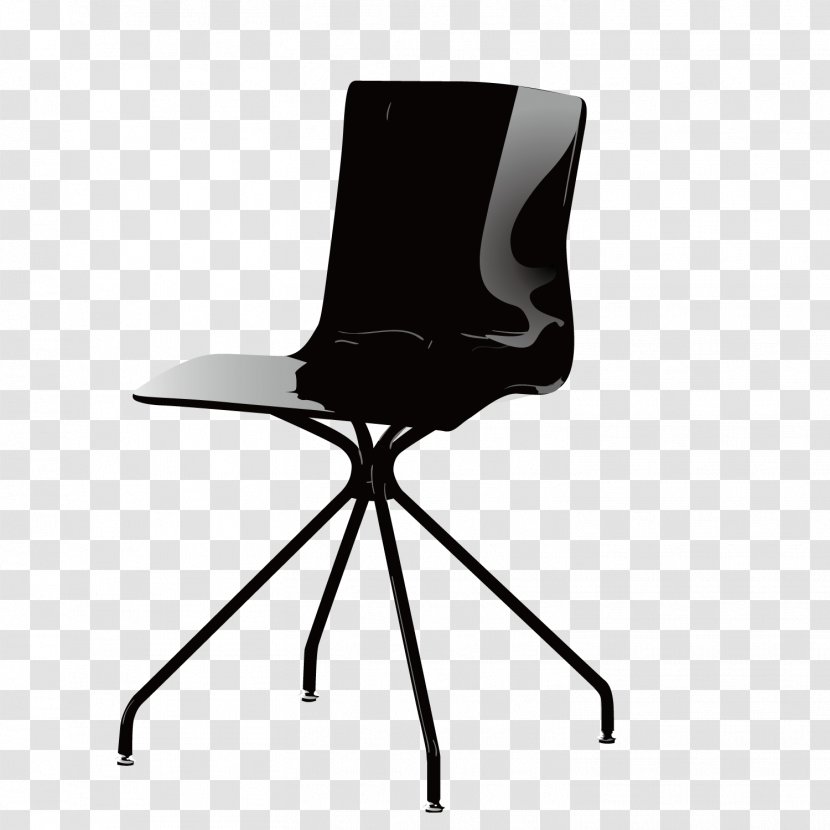 Furniture Office Chair Living Room - Industry - Vector Black Transparent PNG