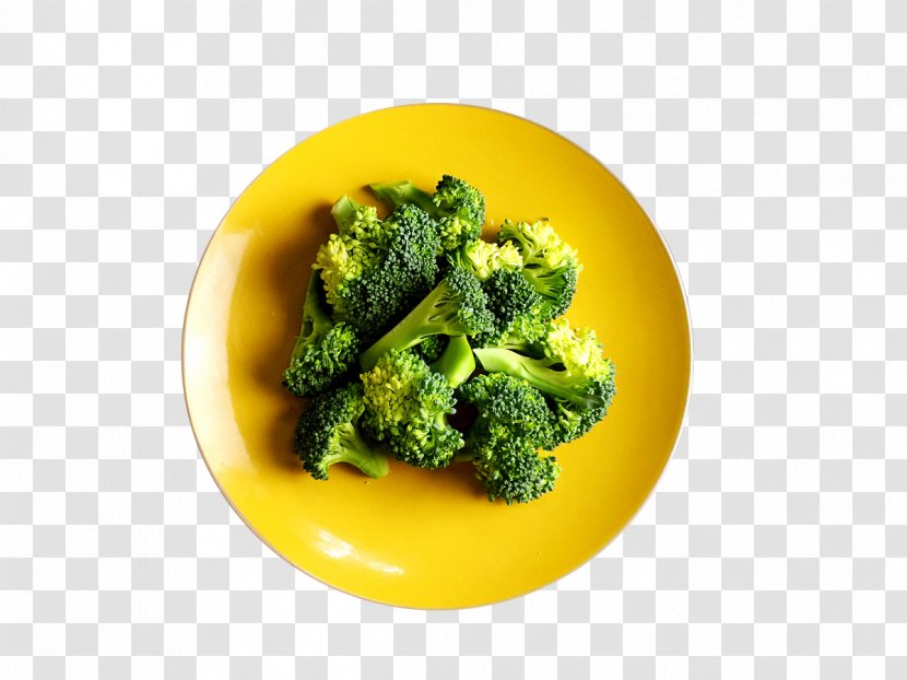 Broccoli Food Vegetable Eating Drinking - Bitterness - A Plate Of Transparent PNG