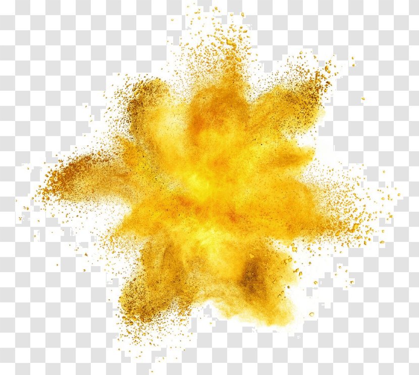 Yellow Dust Explosion Stock Photography Color - Powder Transparent PNG
