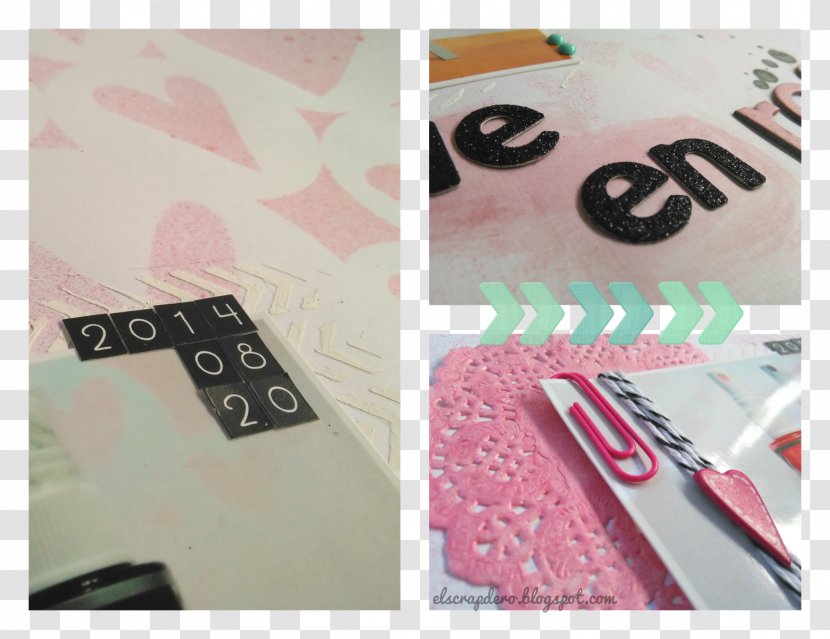 Paper Pink M Textile Brand Font - BLONDA Transparent PNG