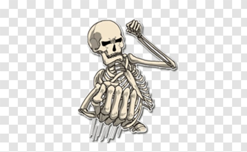 Sticker Skeleton Telegram Joint VKontakte Transparent PNG