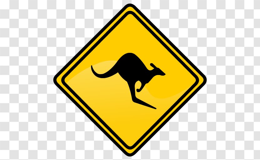 Kangaroo Warning Sign Clip Art Transparent PNG