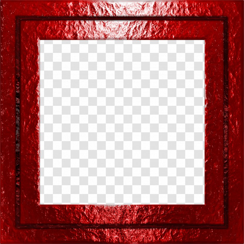Picture Frame Square Photography - Recreation - Red Transparent PNG