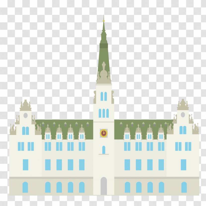 Stock Illustration - Architecture - Gray Church Transparent PNG