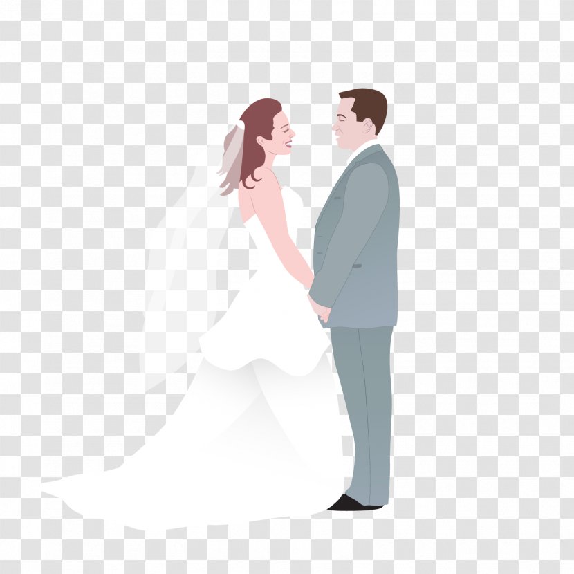 Marriage Echtpaar Love Illustration - Frame - Vector Romantic Couple Transparent PNG