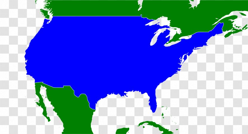 Northeastern United States Canada Latin America Organization Map - Green - 1.37 Transparent PNG