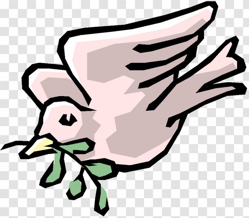 Pigeons And Doves As Symbols Noah's Ark Clip Art Holy Spirit - Hand - Alison Doce Transparent PNG