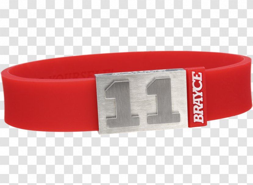 Bracelet Wristband Sport Ice Hockey Jewellery - Jersey - Red Shop Transparent PNG