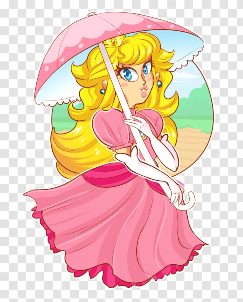 Super Princess Peach Zelda Artist - Watercolor - Princesse Transparent PNG