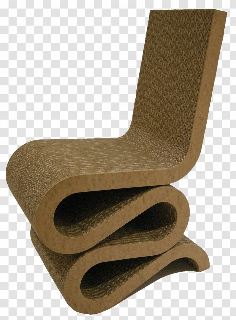 Wiggle Side Chair Cardboard Furniture - Shelf Transparent PNG
