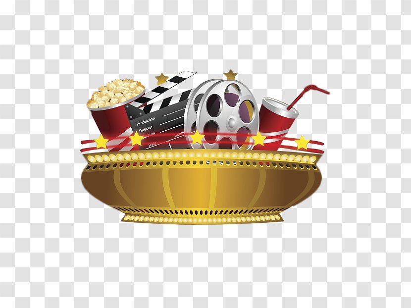 Popcorn Clapperboard Film - Food - Cartoon Clapperboards Transparent PNG