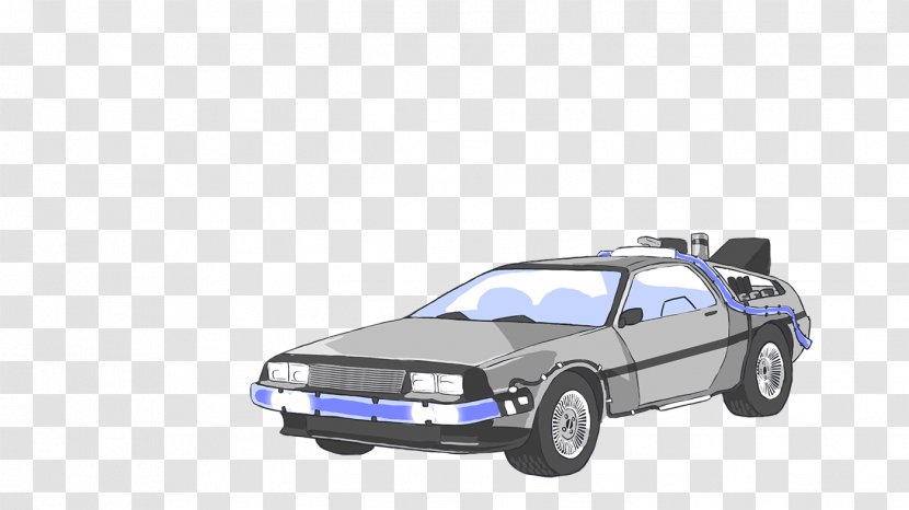 Car DeLorean DMC-12 Time Machine Back To The Future Clip Art - Delorean Dmc12 Transparent PNG