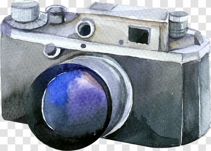 Camera Photography Photographer Watercolor Painting Transparent PNG