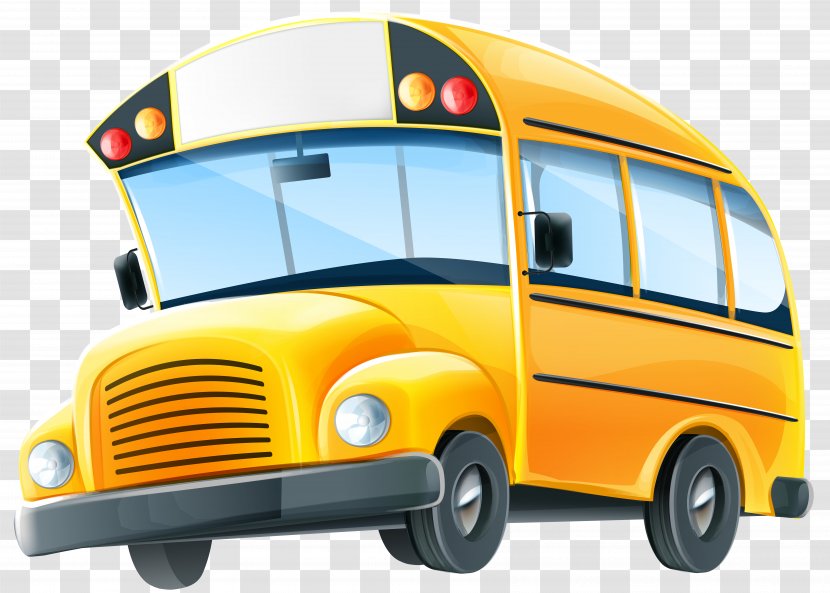 School Bus Clip Art - Yellow Transparent PNG