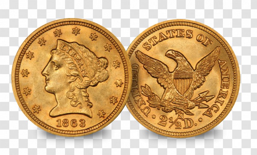 Coin United States Of America American Civil War Gold Confederate Transparent PNG
