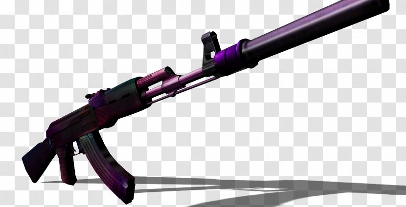 Ranged Weapon Firearm Air Gun Barrel - Cartoon - Ak 47 Transparent PNG