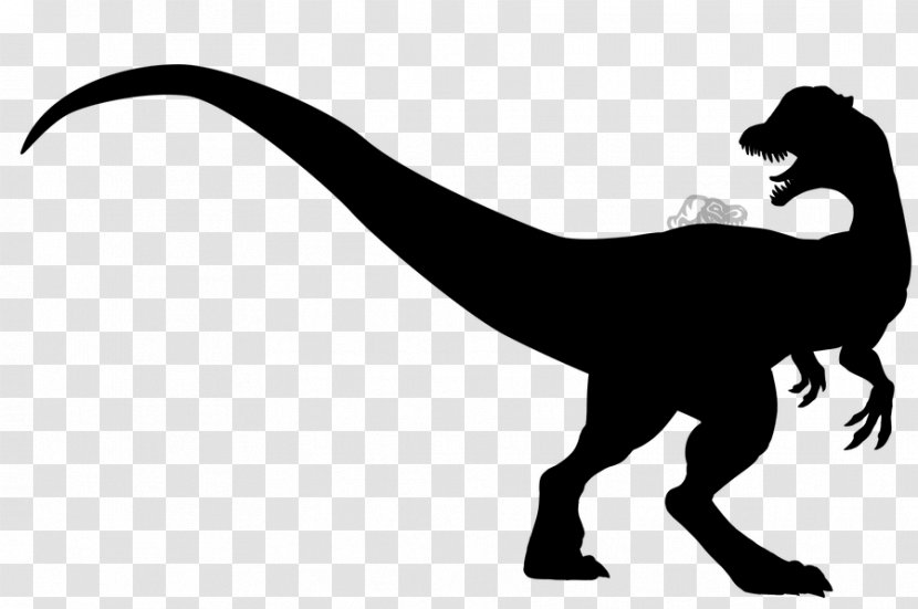Tyrannosaurus Clip Art Silhouette H&M - Velociraptor Transparent PNG