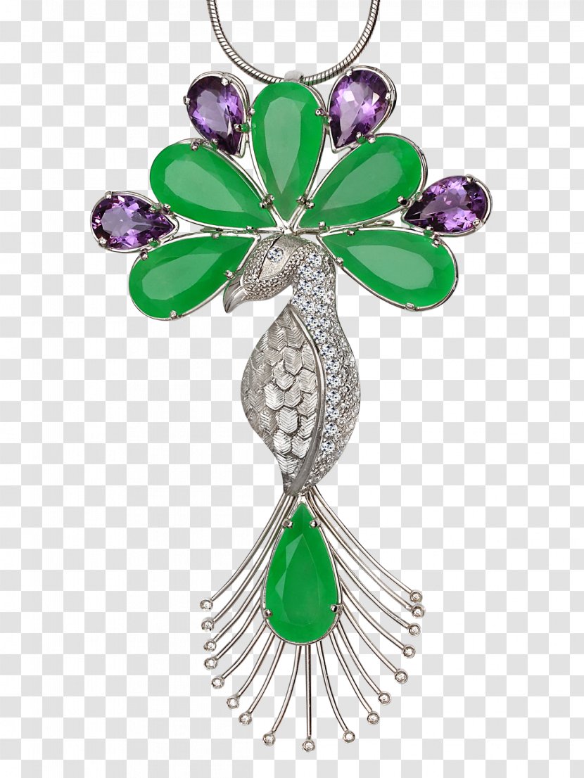 Emerald Brooch Charms & Pendants Body Jewellery - Gemstone Transparent PNG